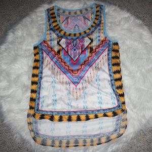 Aztec Print Tank Top NWOT